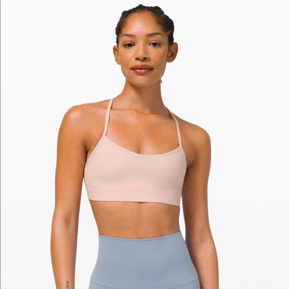 ✨SOLD✨ LULULEMON Flow Y Bra Nulu in Feather Pink
